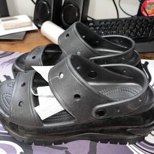 CROCS mega crush Black Sandals